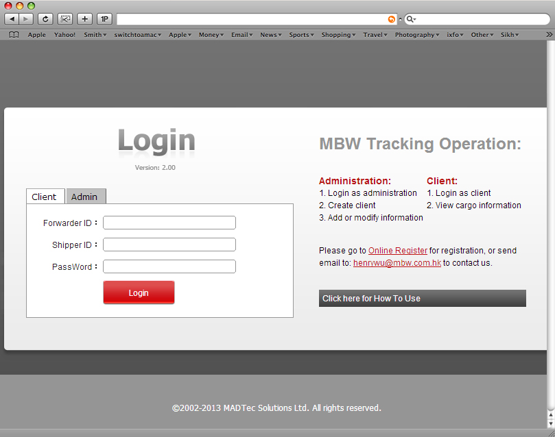itracking login itracking login